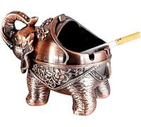 Cendrier éléphant Coupe-Vent, Cendrier à Cigarettes en Métal Maison Salon Salon Salon Salon Fournitures, C, 14 * 9 * 11CM