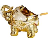 Cendrier éléphant Coupe-Vent, Cendrier à Cigarettes en Métal Maison Salon Salon Salon Salon Fournitures, D, 14 * 9 * 11CM