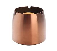 Cendrier en Acier Inoxydable, cendriers Coupe-Vent, cendrier à cigares Arrondi, for Table de Bureau à Domicile, Patio extérieur (Color : Brass, Size : 8 * 7.5cm)