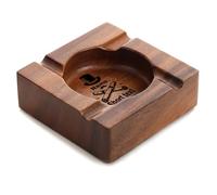 Cendrier en Bois Personnalisé avec Logo Nom Cendriers pour l'intérieur et l'extérieur Cadeaux Personnalisés pour Hommes Fête des pères Anniversaires Noël (A)