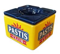 Cendrier en céramique - jaune et bleu