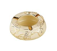 Cendrier en céramique peint à la main, exquis, fait à la main, for l'intérieur ou l'extérieur, décoration de table basse, cadeau(Gold Leaf)
