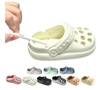 Cendrier en forme de croc, cendrier mignon, cendrier croc, cendrier créatif en céramique, cendrier de cigarette portable sans fumée mignon de table (blanc)