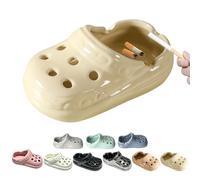 Cendrier en forme de croc, cendrier mignon, cendrier croc, cendrier créatif en céramique, cendrier de table mignon portable sans fumée (beige)