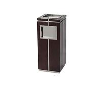 Cendrier en métal avec capacité de 12 L, design réutilisable pour l'extérieur et l'intérieur, poubelle carrée pour l'élimination des cigarettes