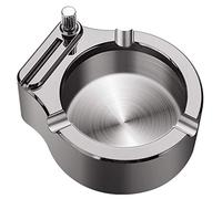 Cendrier en Métal Rétro Fumeurs, Cendrier à Cigarettes en Acier Inoxydable Cadeau de Cendriers de Dix Mille Allumettes pour les Amis du Mari Père Petit Ami