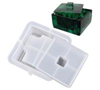 Cendrier en résine coulée - Plateau de forme carrée | Moule en résine époxy durable, conception créative d'art domestique pour bijoux, pièces de monnaie, clés, perles, pendentifs, bagues, accents, déc