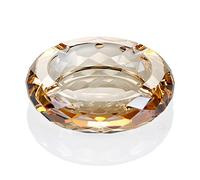 Cendrier en verre cristal pour la maison, le bureau, la table, la décoration, or cristal