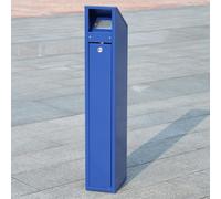Cendrier Exterieur sur pied avec et Baril Intérieur Amovible, Pilier de Suie Coupe-Vent, Verticales Cendrier Debout pour Cigarettes, pour Hôtel Lieux Publics(Blue)