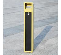 Cendrier Exterieur sur pied avec et Baril Intérieur Amovible, Pilier de Suie Coupe-Vent, Verticales Cendrier Debout pour Cigarettes, pour Hôtel Lieux Publics(Yellow)