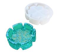 Cendrier géométrique en résine époxy - Plateau à bijoux en silicone - Décoration de table - Outil fait à la main - Moules en résine époxy - Kit de moules rectangulaires pour débutants - Unique