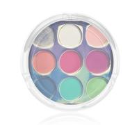 Cendrier imprimé avec palette de couleurs rondes - Le matériau en verre est facile à nettoyer, adapté pour les chambres, les cafés, les clubs, etc.