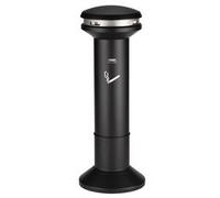 Cendrier Infinity grande capacité, rond, noir