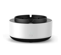 Cendrier intelligent Purificateur d'air Smart Home - Circulation d'air à 360° - Élimination de la fumée secondaire avec collecte de cendres pour le salon, le bureau, le bureau - Faible bruit