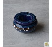 Cendrier marocain Tatoué bleu nuit - Petit modèle