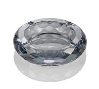 Cendrier Moderne, Cendrier Mural En Acier Inoxydable, Boîte À Mégots En Cristal, Cendriers De Bureau, Boîte À Mégots Haut De Gamme Résistante À La Chaleur(Black)