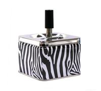 Cendrier motif imprimé Animal - cendrier métal - 9 x 7 cm (Zèbre)