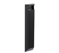 Rossignol Cendrier mural sans serrure pour usage extérieur - 3 L - Gris manganèse