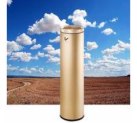 Cendrier mural, cendrier sur pied, cendrier extérieur autoportant pour mégots de cigarettes, cendrier en acier inoxydable pour restaurant, bar et cafétéria,D Champagne Gold-22.3*18.3*81cm