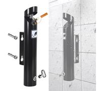 Cendrier mural cylindrique extérieur en acier inoxydable for patio, cendrier à cigarettes métal