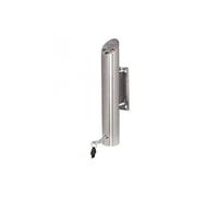 Bolero Cendrier mural cylindrique CG044 - Acier inoxydable 460×75 mm pour pubs et restaurants
