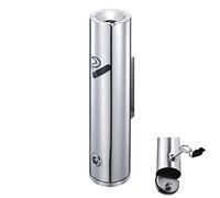 Cendrier mural d'extérieur - Poubelle cylindrique améliorée pour jardin, bureau, restaurants, bars - Durable et résistant aux intempéries