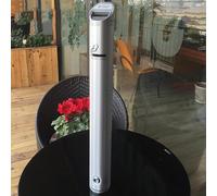 Cendrier Mural d'extérieur, réceptacle verrouillable en Aluminium pour mégots de Cigarettes, Poubelle en métal Peu encombrante pour pub et Bureau, Argent 68 cm/26,77 po, Design Durable et él