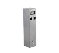 Cendrier mural en acier inoxydable, cendrier durable pour bureaux et centres commerciaux - Design argenté élégant, utilisation extérieure/intérieure, facile à nettoyer