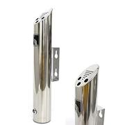 Cendrier mural en acier inoxydable de grande capacité - d'extérieur verrouillable 2 L for cigarettes Design antirouille