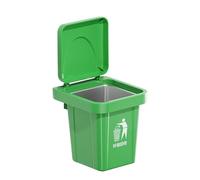 Cendrier mural en plastique avec doublure en acier inoxydable pour salle de bain - Design pratique à suspendre - Gardez votre salle de bain propre et bien rangée - BAr386 (B, 12 x 10,2 x 11,5 cm)
