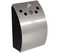 Cendrier mural inox Design fermé avec trous - Bolero - - Acier inoxydable245 x142x352mm Gris G