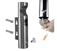 Cendrier mural verrouillable, design peu encombrant avec vis d'expansion pour l'extérieur dans les pubs, bars, bureaux, restaurants, cafés