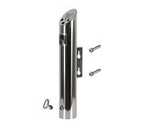 Cendrier mural verrouillable en acier inoxydable pour usage extérieur, récipient à fumée antivol avec finition brossée pour pubs, bars et restaurants