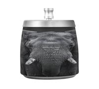 Cendrier noir éléphant africain cendrier cigarette sans fumée inodore coupe-vent cendrier sans fumée cendrier maison cendrier