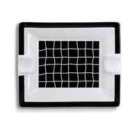 cendrier pour cigares noir et blanc