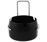 Cendrier pour Inoxydable en Acier Noir Mural Intérieur et Extérieur