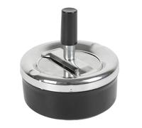Cendrier Poussoir en Métal "Fun" 9cm Noir