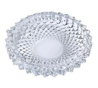 Cendrier rond en verre de cristal lourd pour la maison/le bureau, cendrier de table - 1 pièce