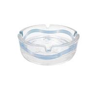 La Plume Dorée Cendrier rond en verre Olympique de Marseille Transparent