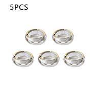 Cendrier Rond En Verre Transparent Avec Bord Doré,Bureau À Domicile,Balcon Extérieur,Bureau,4.7 Po X 4.7 Po - Type 5pcs