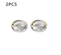 Cendrier Rond En Verre Transparent Avec Bord Doré,Bureau À Domicile,Balcon Extérieur,Bureau,4.7 Po X 4.7 Po - Type 2pcs