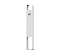 Cendrier simple et droit,éteignoir à cigarettes en acier inoxydable,ignifuge et résistant à la chaleur,conception en deux parties,antirouille,parc de bureaux,place de loisirs(White)