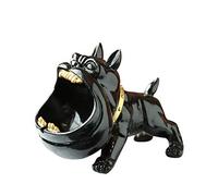 Cendrier simple style moderne maison salon résine noir [Bulldog] cendrier