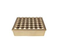 Cendrier Soho carré laiton 25x25cm Kare Design Jaune G