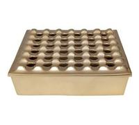 Cendrier Soho carré laiton 25x25cm