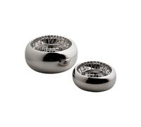 Alessi Cendrier Spirale 12 cm — Acier inoxydable 18/10 poli miroir, 12 x 12 x 4,5 cm