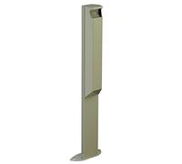 Cendrier sur pied Arkea sans serrure - 3l - gris ciment - RAL 7033