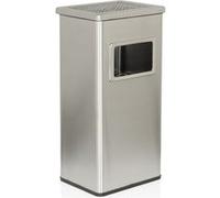 Cendrier sur pied / cendrier CLEAN I aspect acier inoxydable hjh OFFICE Argent