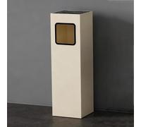 Cendrier sur pied - Coupe-vent et facile à nettoyer - Amovible - Pour terrasse, bureau, maison, restaurant, jardin - Blanc laiteux