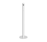 Cendrier sur Pied d'extérieur, Colonne Verticale pour mégots de Cigarettes, pour Places, Intersections, Restaurants, hôtels, gares (Blanc, 24 cm)